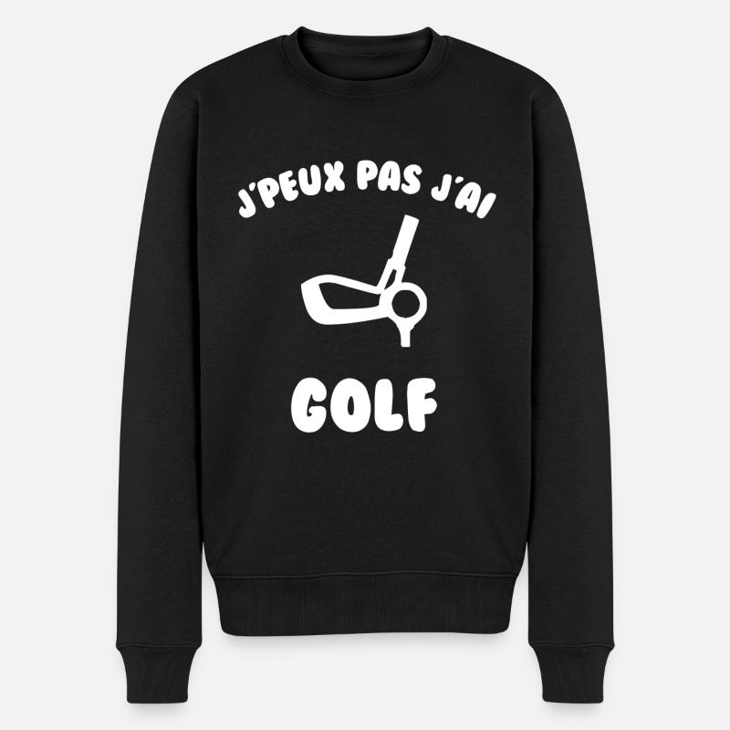 J’peux pas j’ai golf - Pull Premium bio Homme - noir