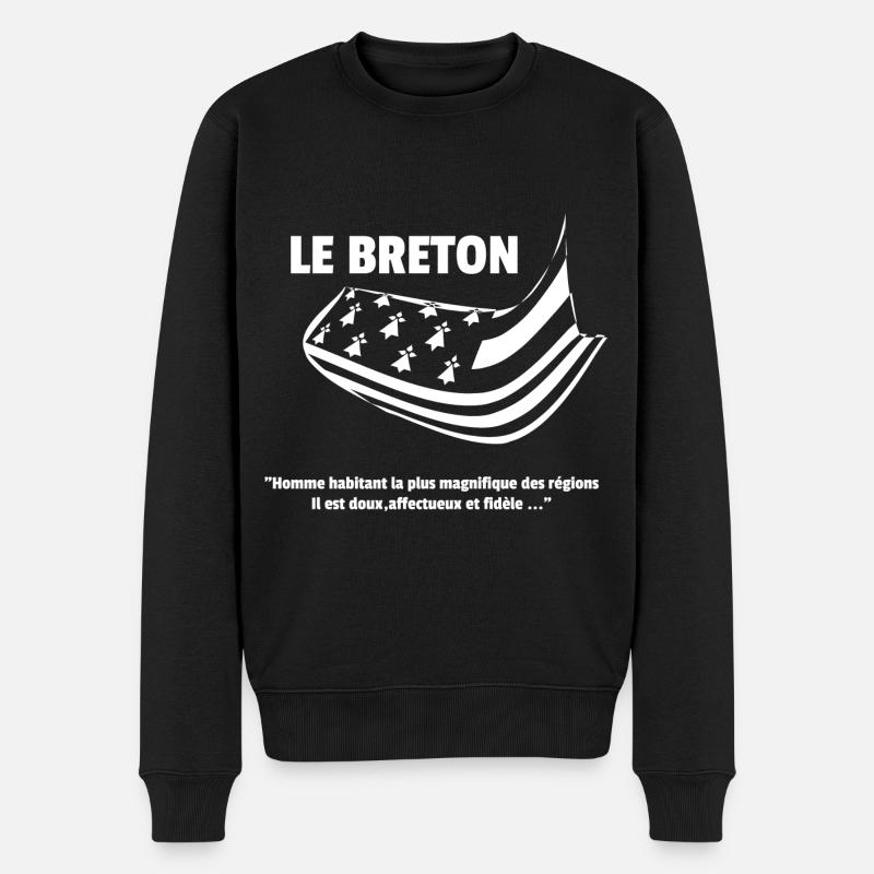 Le Breton - Pull Premium bio Homme - noir