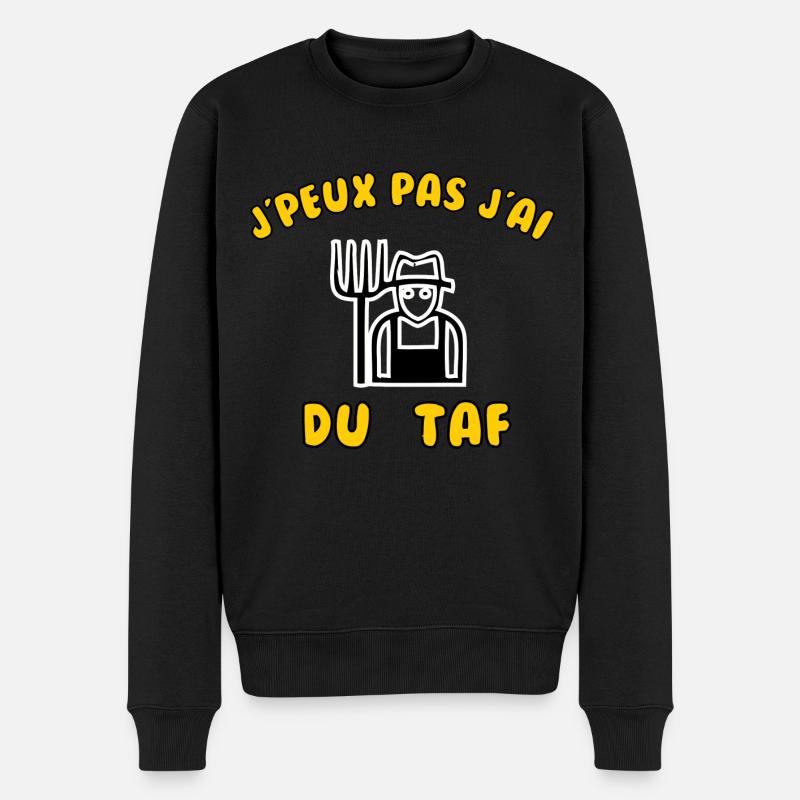 J’peux pas j’ai du taf - Pull Premium bio Homme - noir