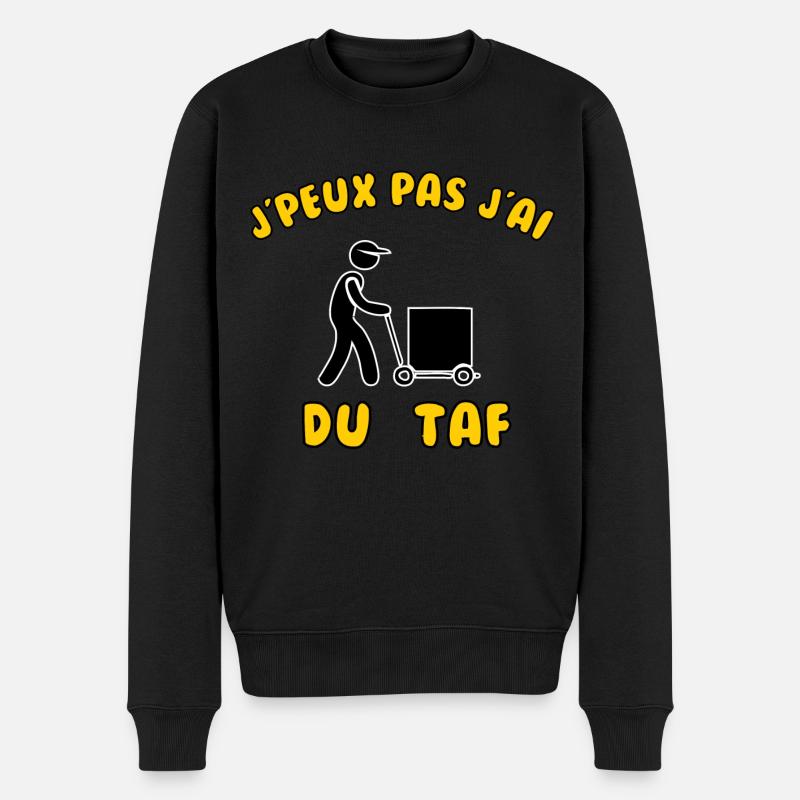 J’peux pas j’ai du taf - Pull Premium bio Homme - noir