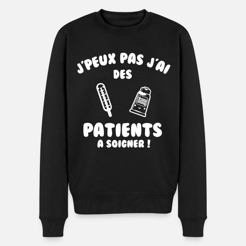 Patient à soigner - Pull Premium bio Homme - noir
