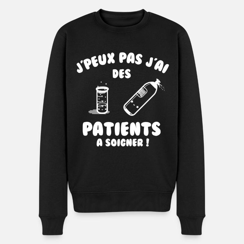Patient à soigner - Pull Premium bio Homme - noir