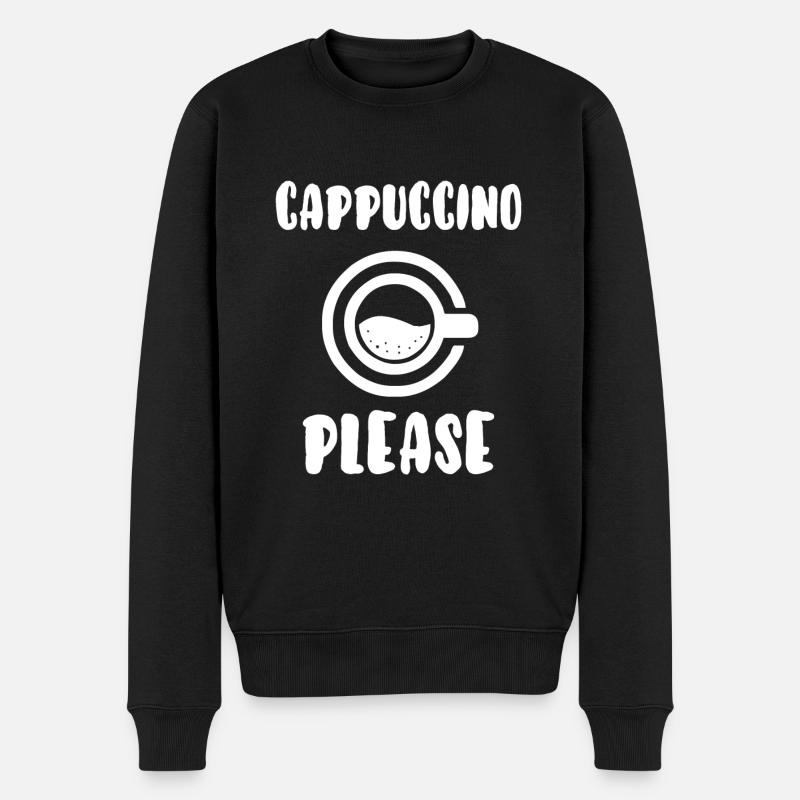 Coffee please - Pull Premium bio Homme - noir