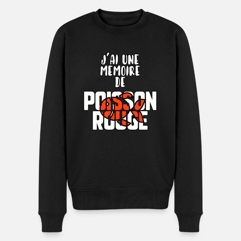 J’ai une mémoire de poisson rouge - Pull Premium bio Homme - noir