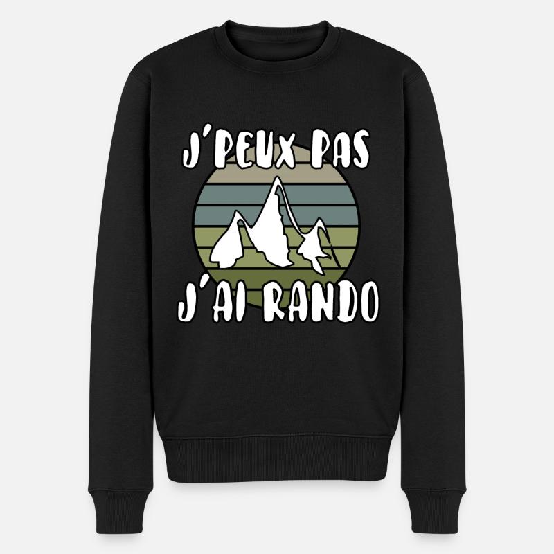 J’peux pas j’ai rando - Pull Premium bio Homme - noir