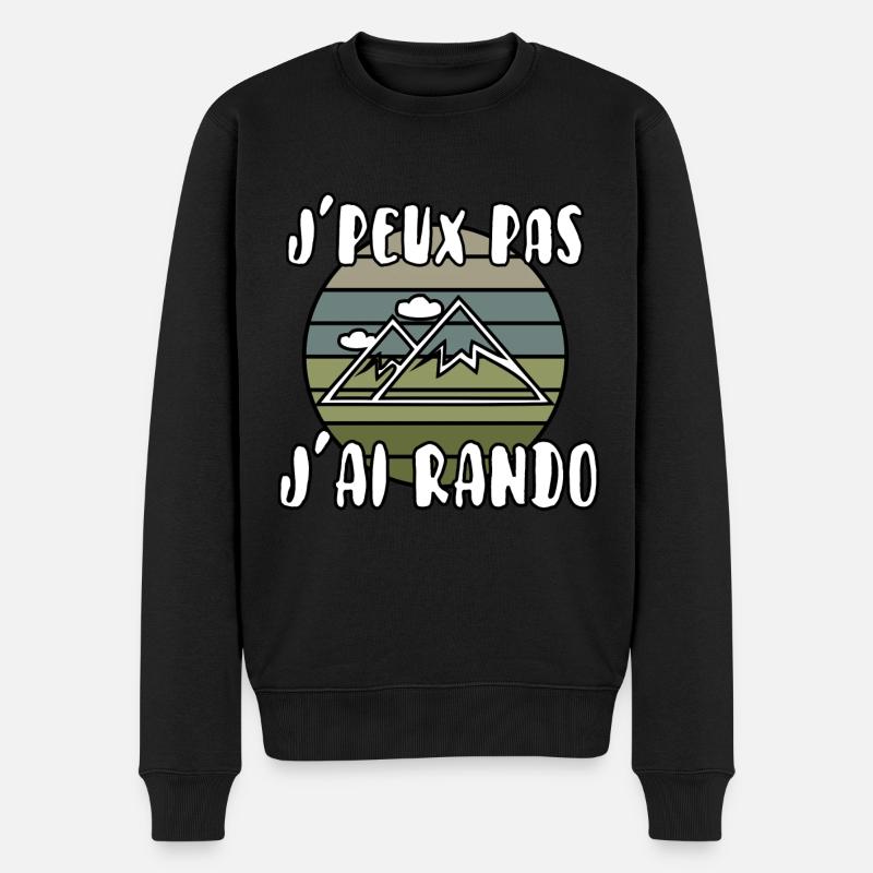 J’peux pas j’ai rando - Pull Premium bio Homme - noir