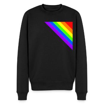 Rainbow Gift Idea Corner colorful - Men's Premium Organic Jumper - black - Front - Nico (187cm)