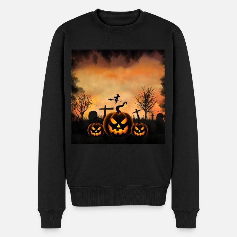 Halloween - Pull Premium bio Homme - noir