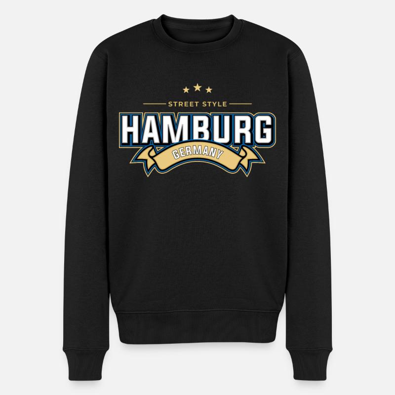 Hambourg - Pull Premium bio Homme - noir