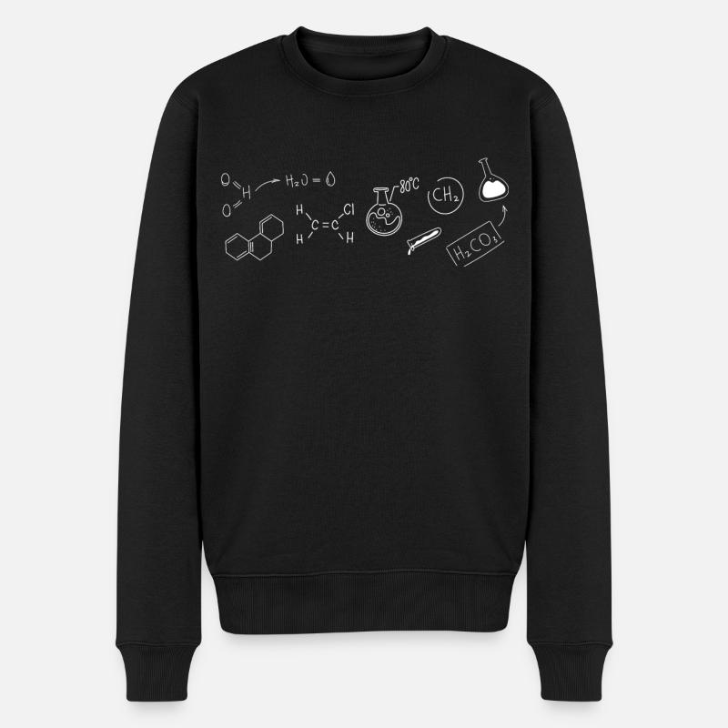 Chemistry Structural Formula - Men's Premium Organic Jumper - black