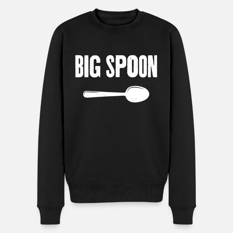 Großer Löffel - Männer Premium Bio Pullover - Schwarz