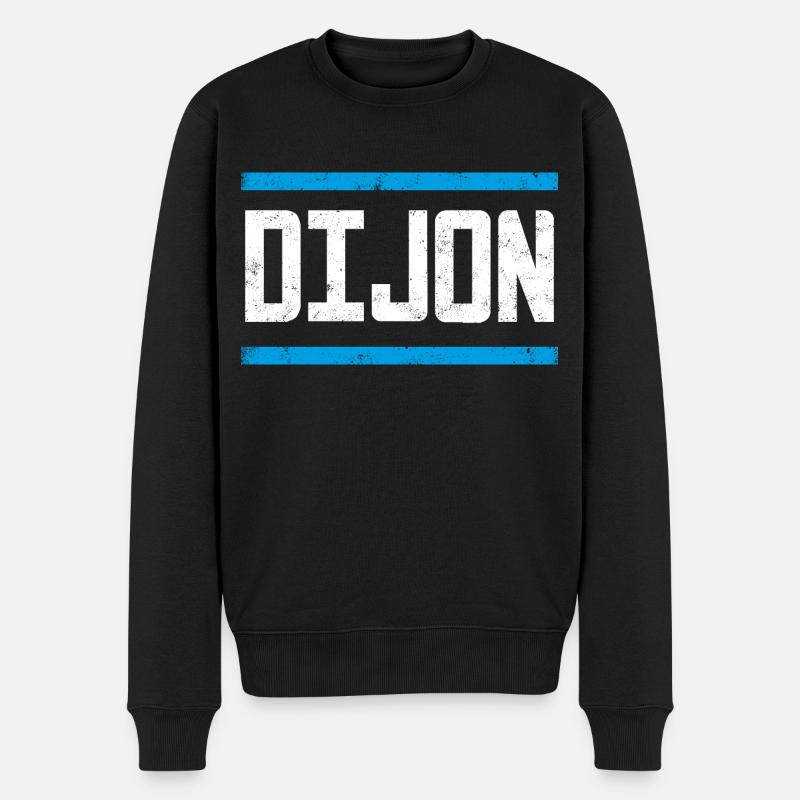 Dijon - Männer Premium Bio Pullover - Schwarz