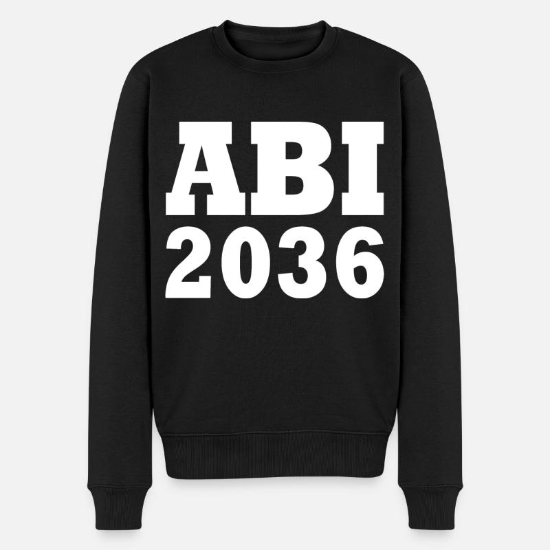Abi 2036 - Männer Premium Bio Pullover - Schwarz