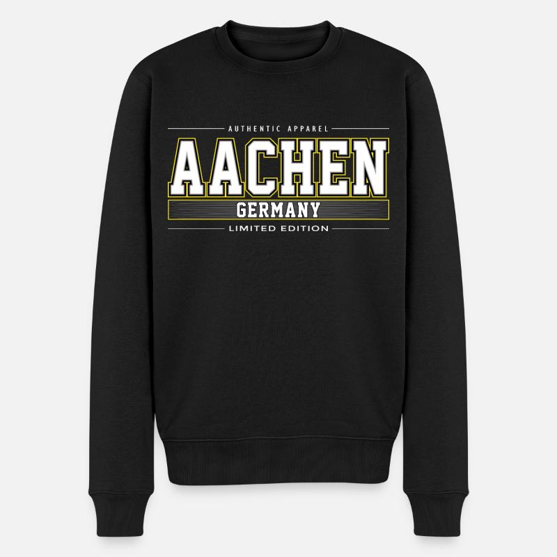 Aix-la-Chapelle - Pull Premium bio Homme - noir