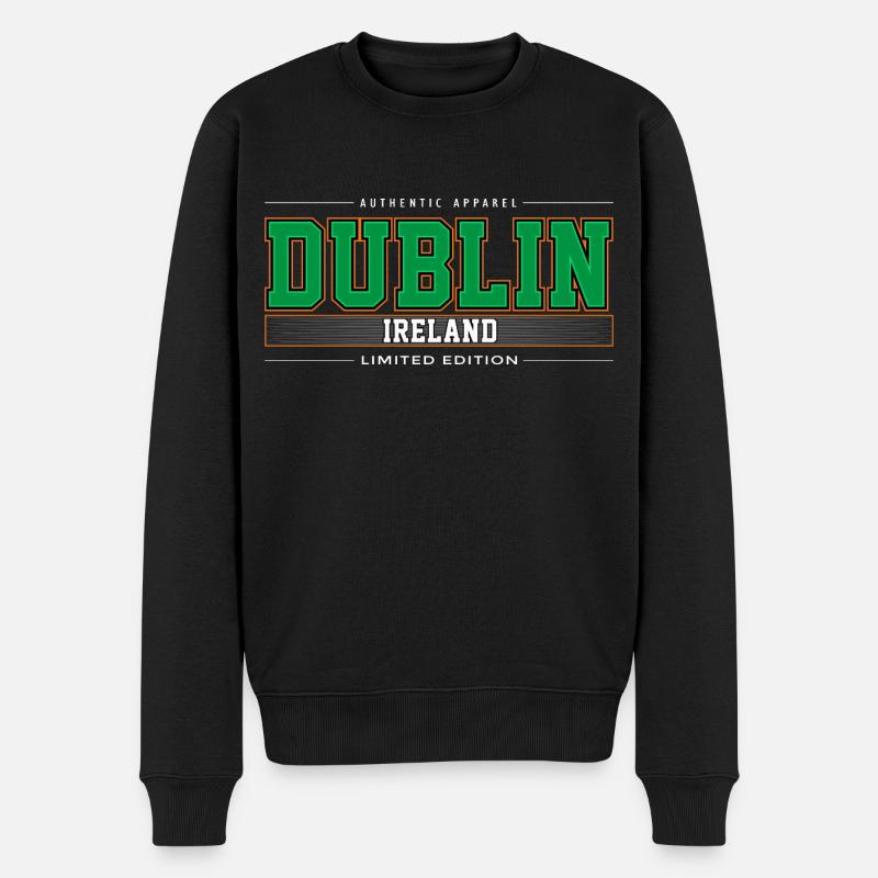 Dublin - Pull Premium bio Homme - noir