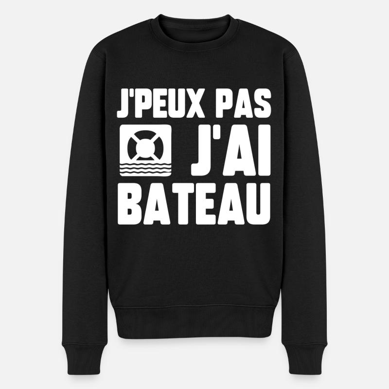 J’peux pas j’ai bateau - Pull Premium bio Homme - noir