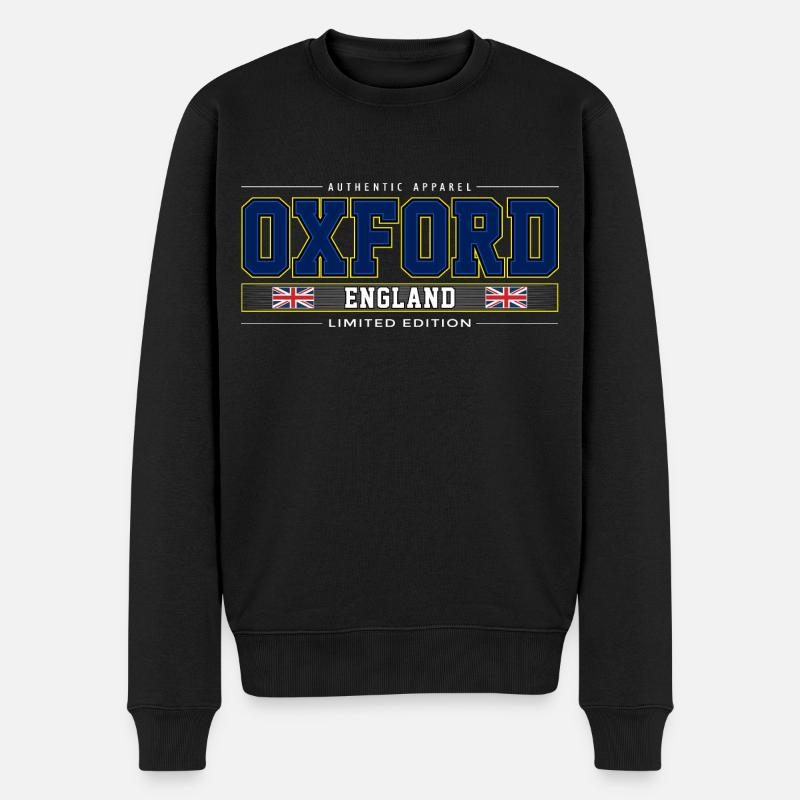 Oxford - Männer Premium Bio Pullover - Schwarz