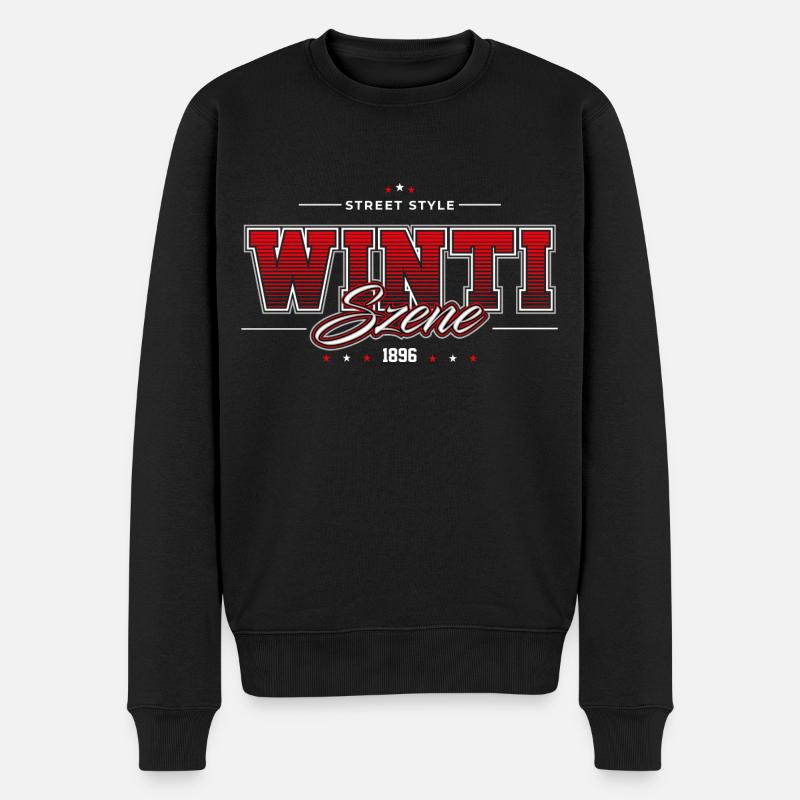 Winti - Pull Premium bio Homme - noir
