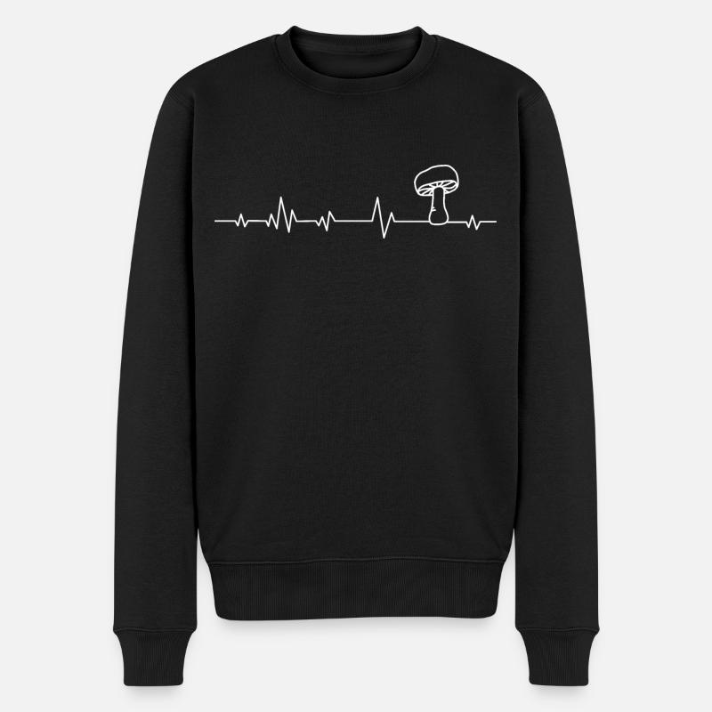 Champignons Champignons cèpe - Pull Premium bio Homme - noir