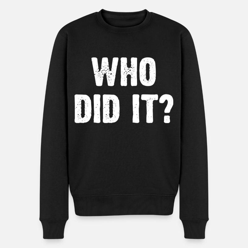 Qui a fait ça? - Pull Premium bio Homme - noir