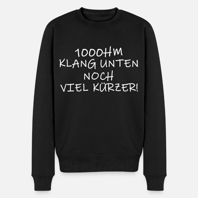 fernwandern bergwandern trekking trail höhenmeter - Männer Premium Bio Pullover - Schwarz