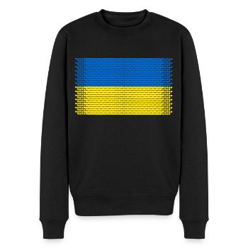 UKRAINE support Kyiv-love Zelensky slava ukraini - Men's Premium Organic Jumper - black - Front - Nico (187cm)
