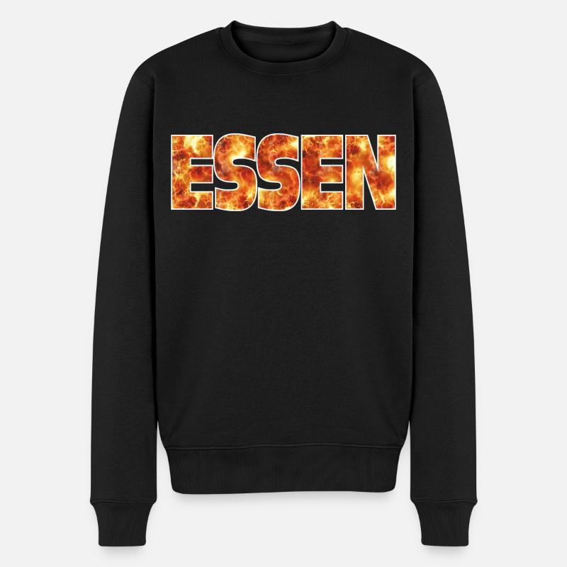 Essen - Männer Premium Bio Pullover - Schwarz