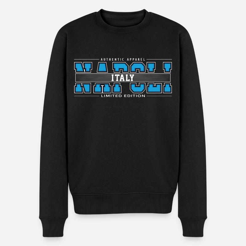 NAPOLI - Pull Premium bio Homme - noir