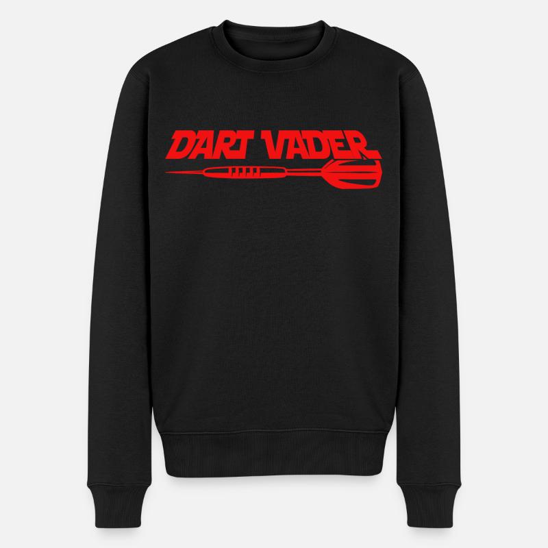 Dart Vader - Männer Premium Bio Pullover - Schwarz