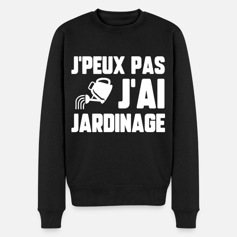 J’peux pas j’ai jardinage - Pull Premium bio Homme - noir