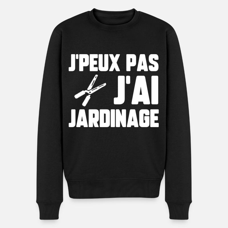J’peux pas j’ai jardinage - Pull Premium bio Homme - noir
