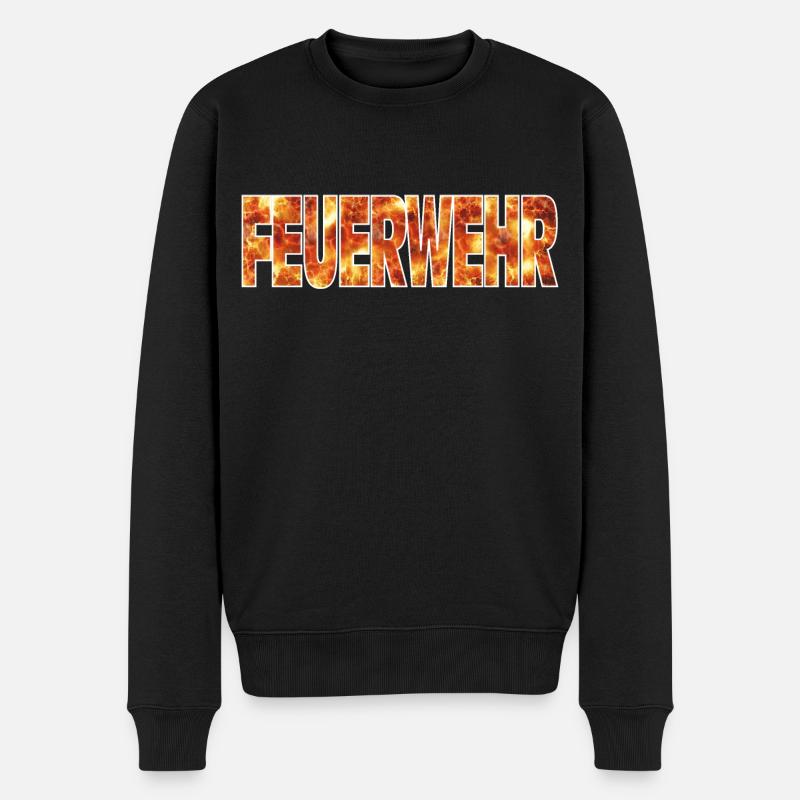 Pompiers - Pull Premium bio Homme - noir