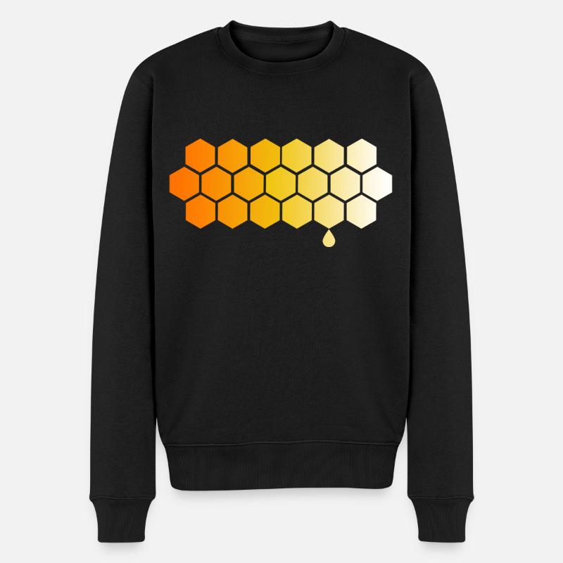 Imker Bienenvolk Honigwabe Imkerei Honig - Männer Premium Bio Pullover - Schwarz