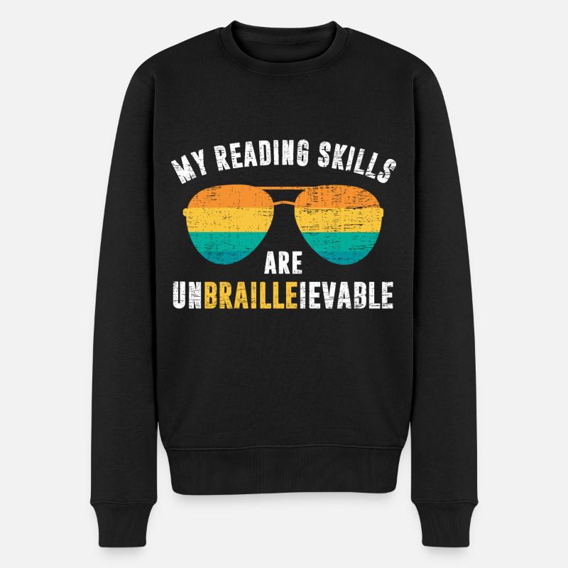 AVEUGLE - Pull Premium bio Homme - noir