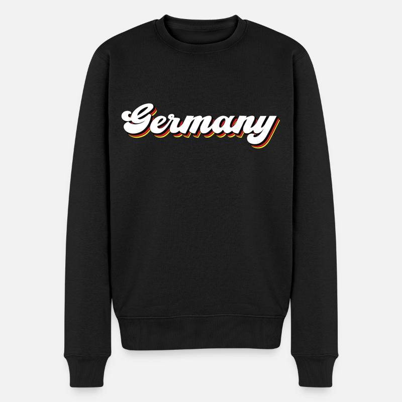 Germany - Männer Premium Bio Pullover - Schwarz