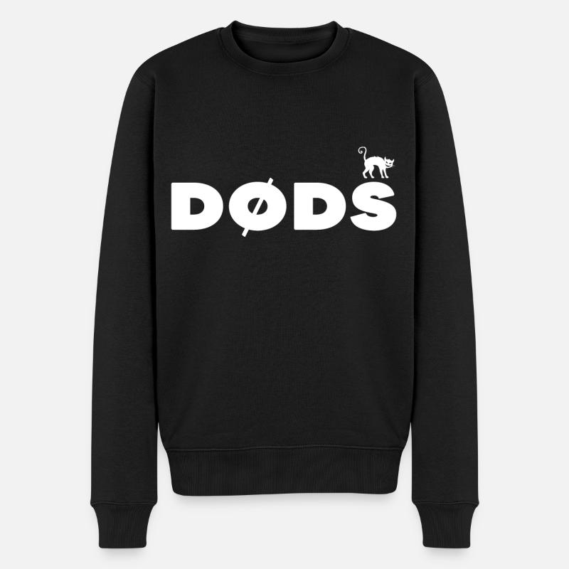 death diving dods mit katze klippenspringen - Männer Premium Bio Pullover - Schwarz