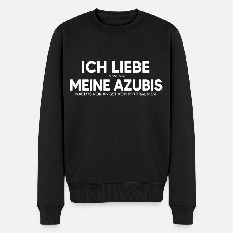 Ausbilder "Liebe meine Azubis" Mentor Coach - Männer Premium Bio Pullover - Schwarz