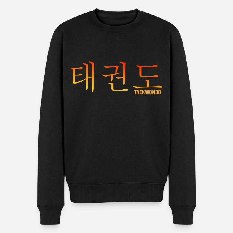 Taekwondo Korea-Kampfsport Allkampf Formenlauf - Männer Premium Bio Pullover - Schwarz