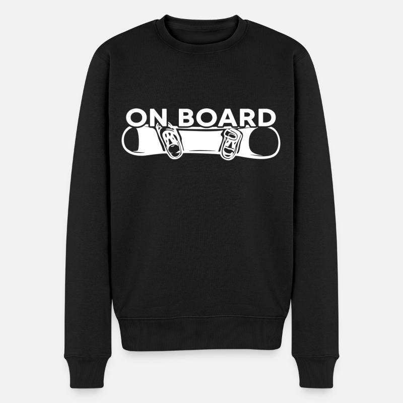 Snowboard « On Board Snowboarder » - Pull Premium bio Homme - noir