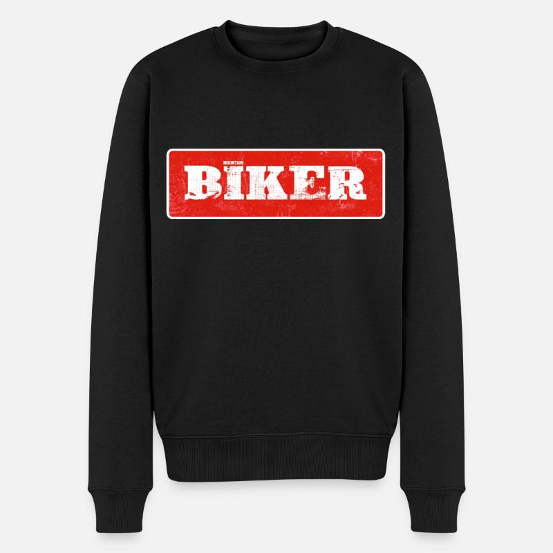 VTT pneu piste piste vélo VTT - Pull Premium bio Homme - noir