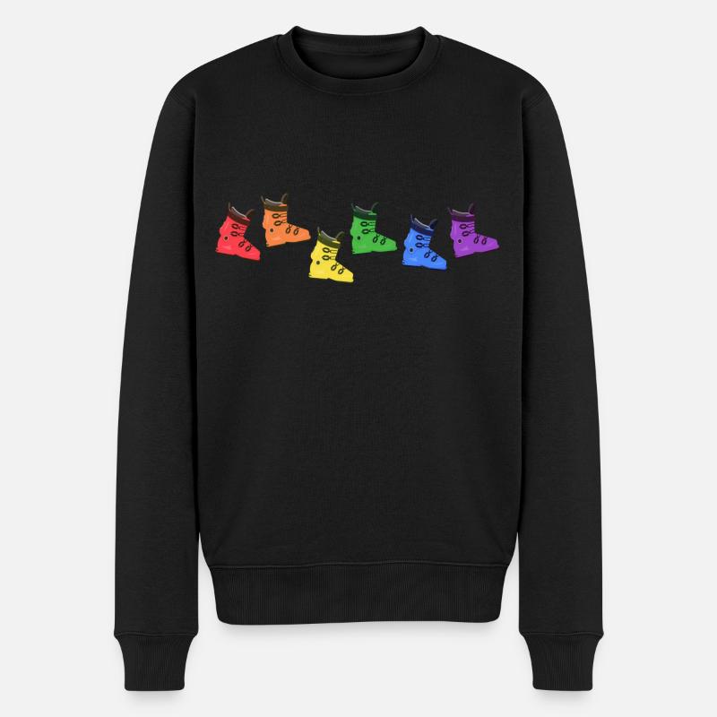 snowboard "lgbt-snowboarder-hardboots" - Männer Premium Bio Pullover - Schwarz