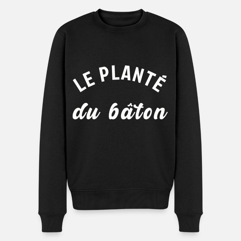 Le planté de bâtons - Pull Premium bio Homme - noir