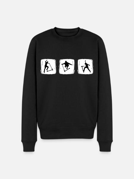 scooter stuntscooter stuntscootersport stunt scoot - Men's Premium Organic Jumper - black