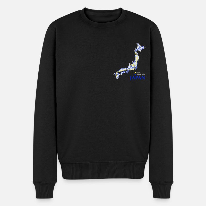 Réseau train Japon - Pull Premium bio Homme - noir