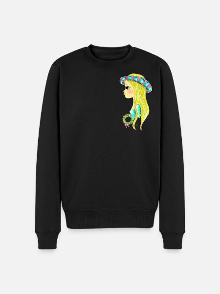 Edeldame7 - Men's Premium Organic Jumper - black