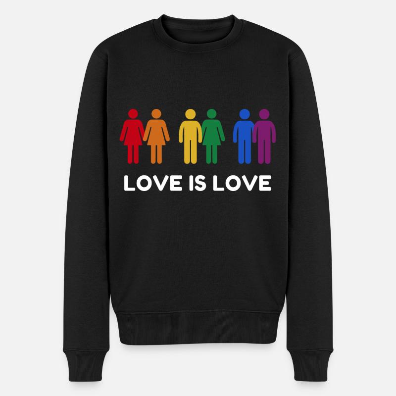 L’amour est amour - Pull Premium bio Homme - noir