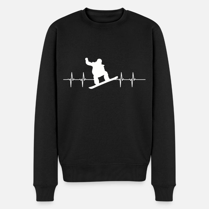 Pulse Stroke Snowboarding - Pull Premium bio Homme - noir