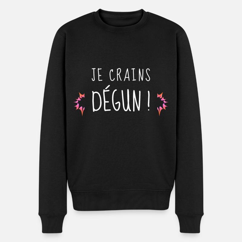 Je crains dégun - Pull Premium bio Homme - noir