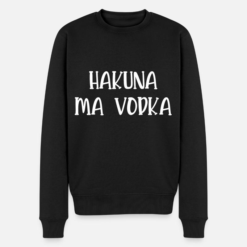 hakuna ma vodka - Pull Premium bio Homme - noir