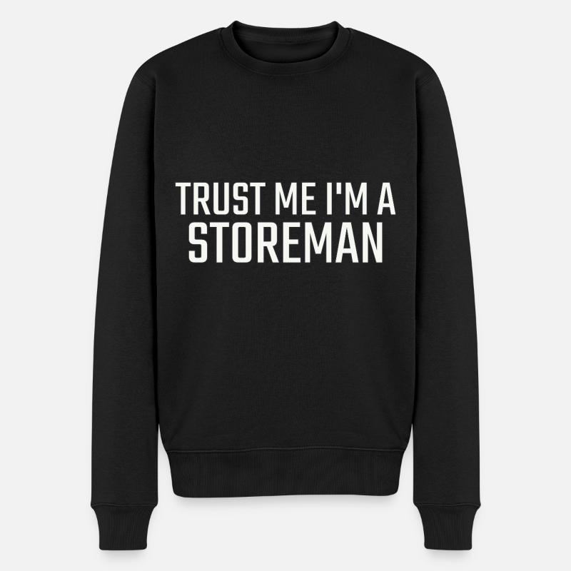 Storeman, Faites-moi confiance - Pull Premium bio Homme - noir